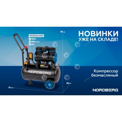 Компрессор безмасляный 220 В, ресивер 24 л, 250 л/мин Компрессор безмасляный 220 В, ресивер 24 л, 250 л/мин